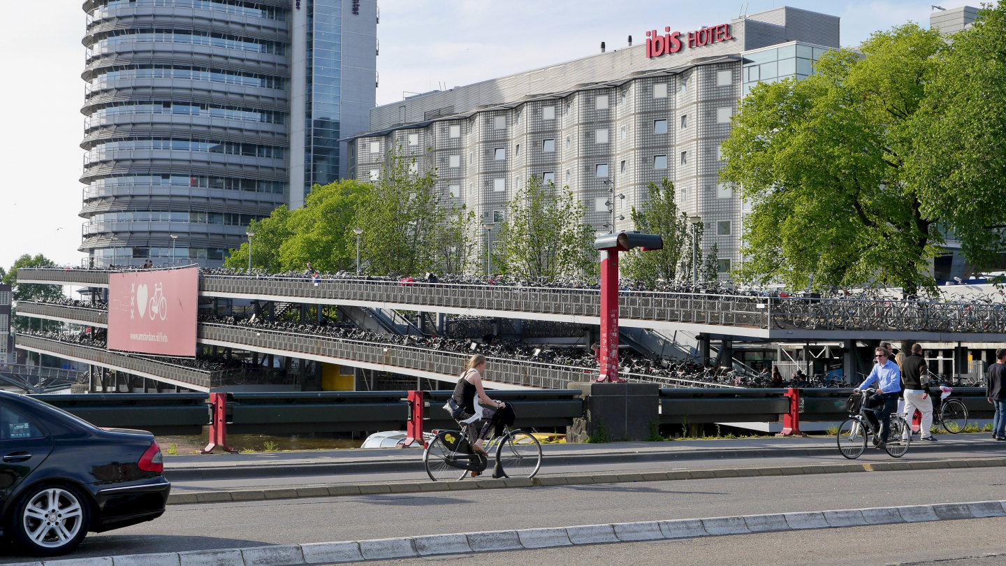 Bicycle parking at Amsterdam's railway station