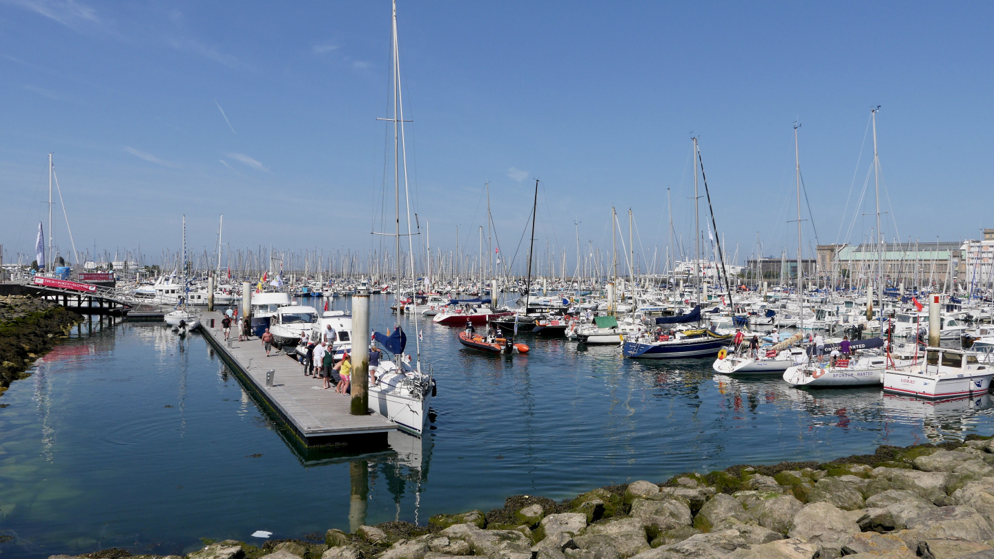 There are 1500 berths in the Cherbourg marina