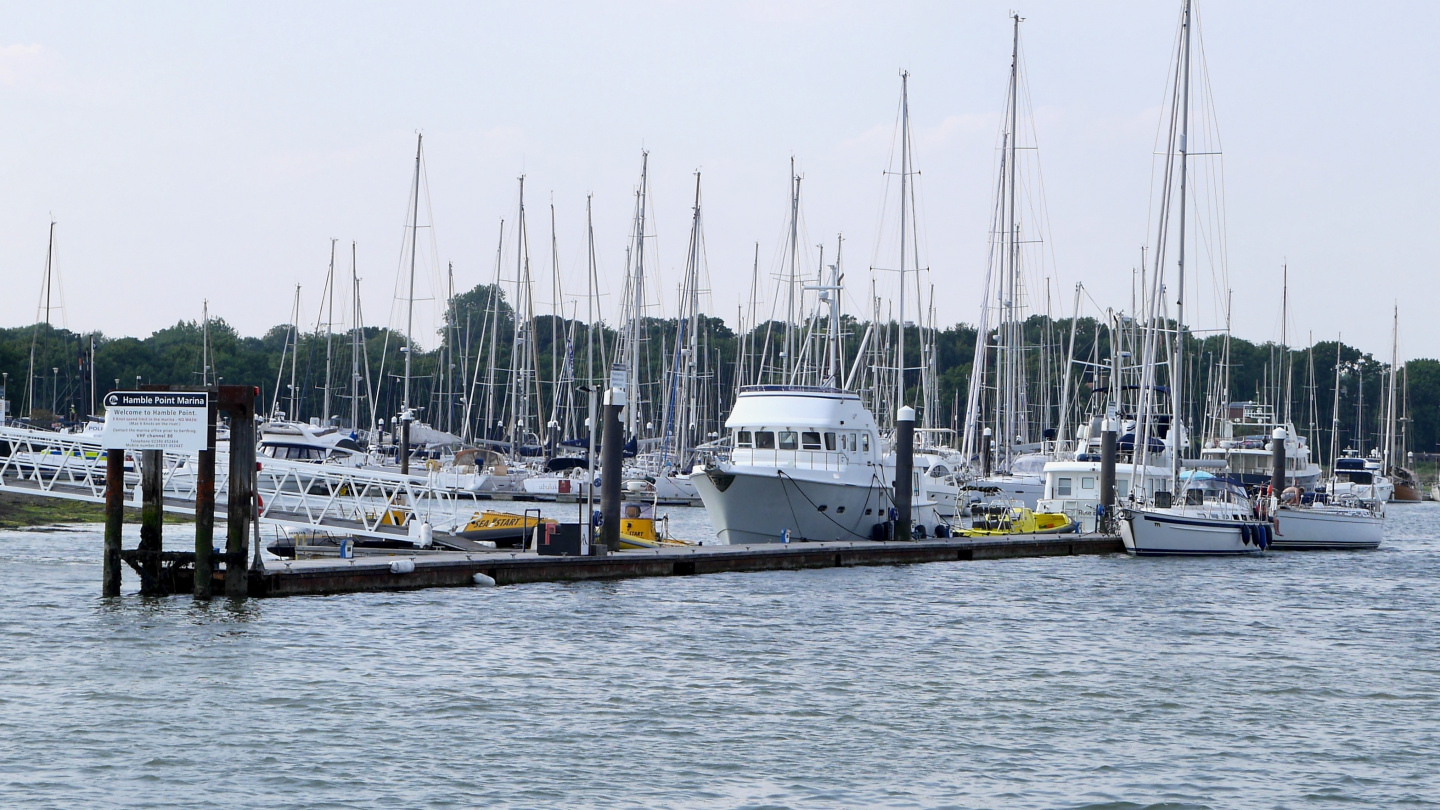 Nordhavn 47 in the Hamble Point Marina