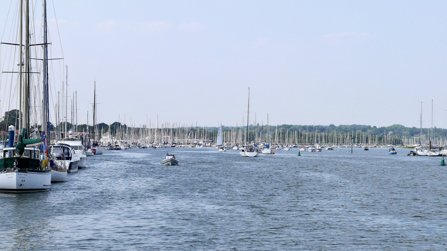 There are 5000 berths on the river Hamble