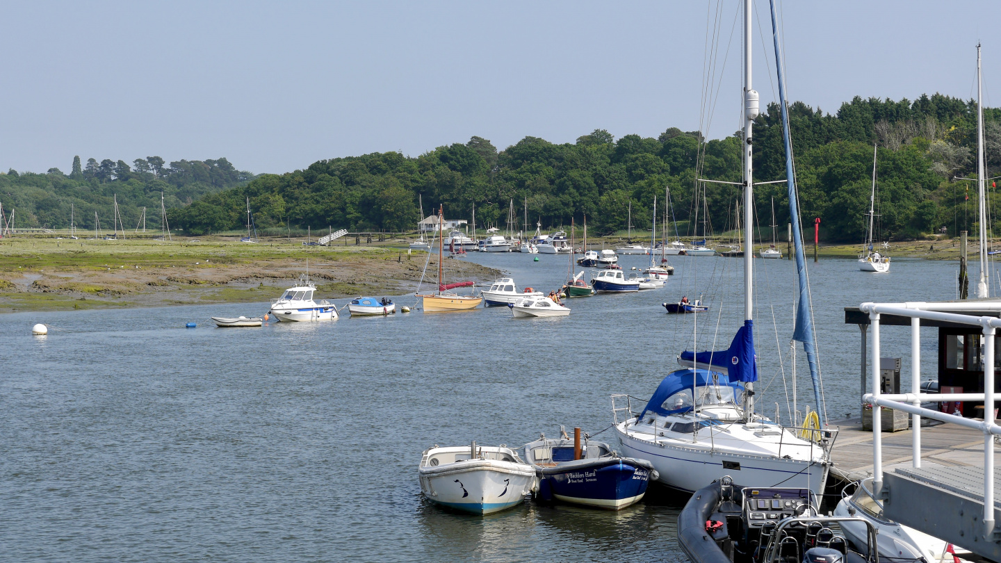 The Beaulieu river on the county of Hampshire