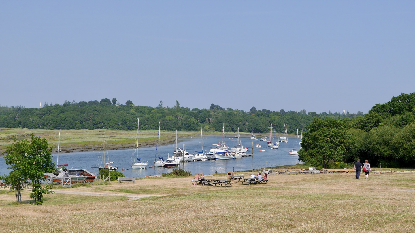 Mooring bouys on the Beaulieu river