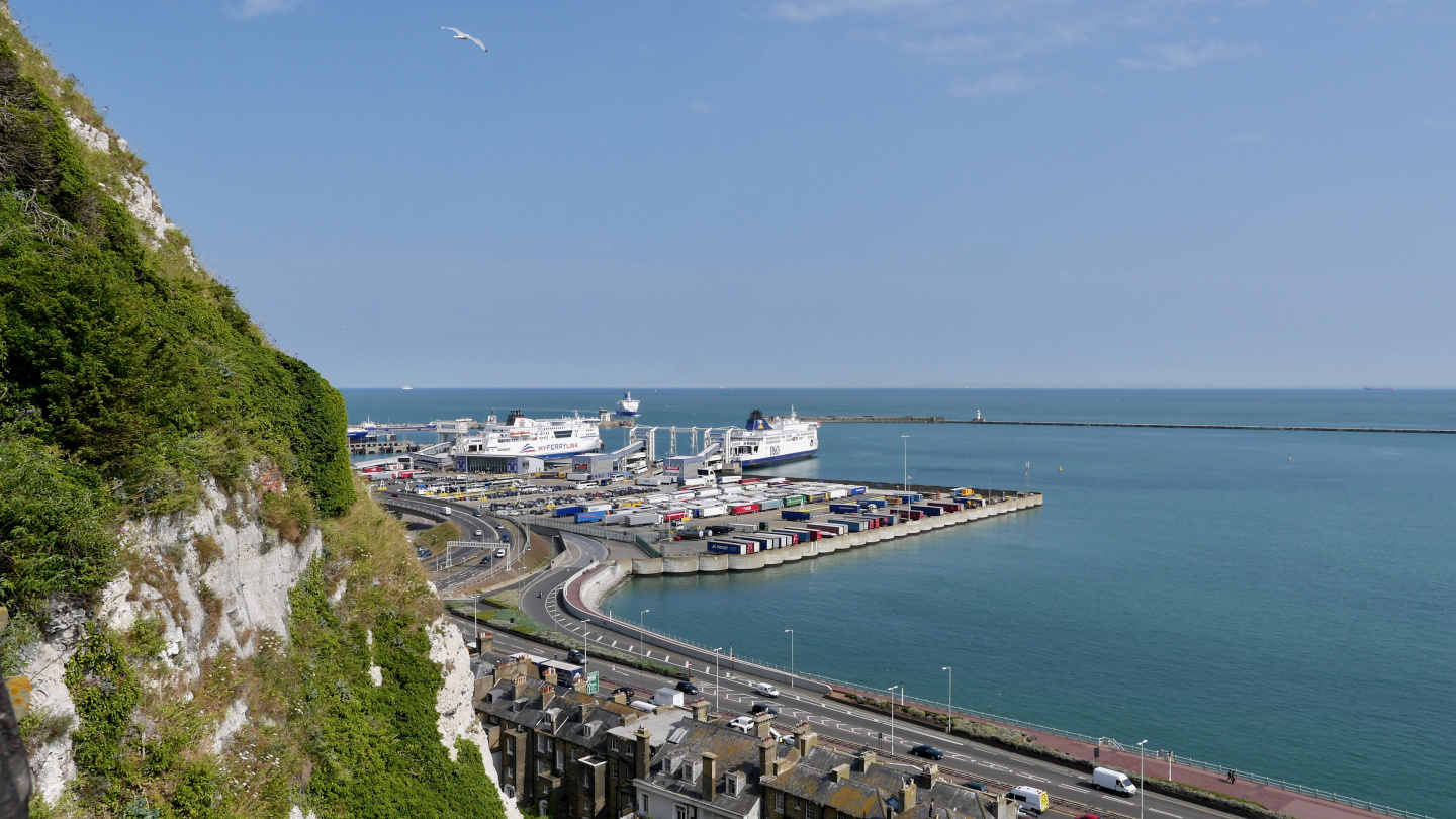 The ferry terminal of Dover