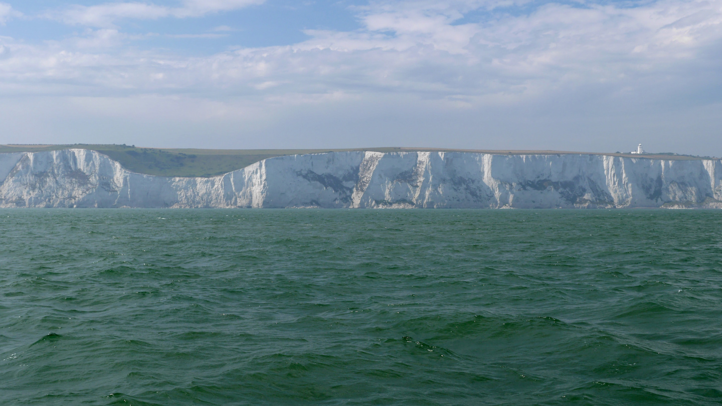 The famous white cliffs of Dover