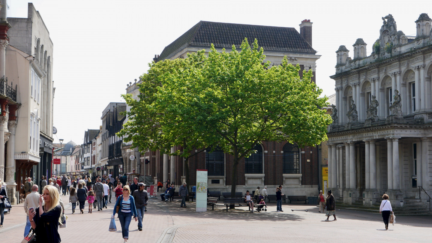 The walking Street of Ipswich