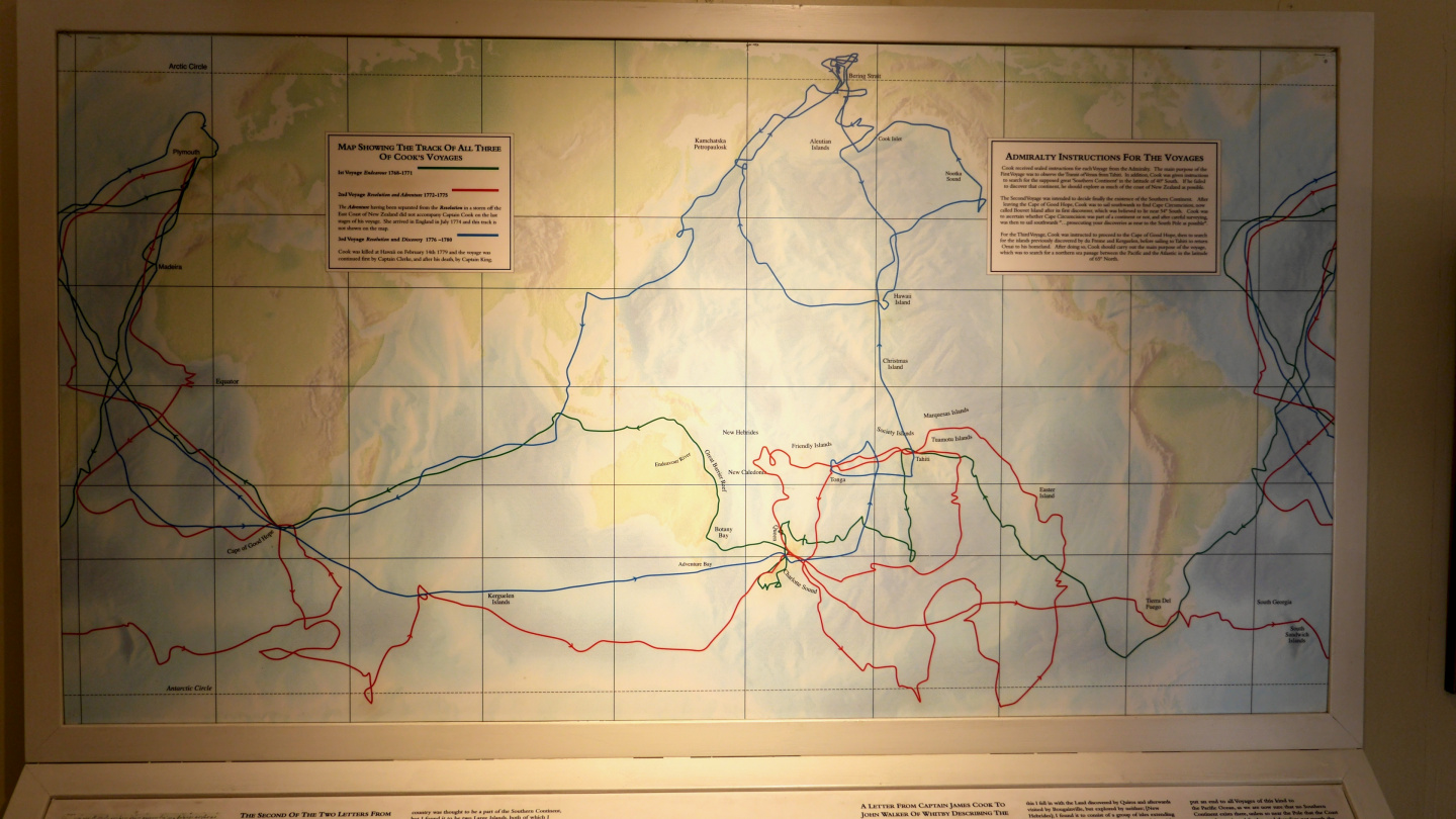 Three voyages of Captain Cook