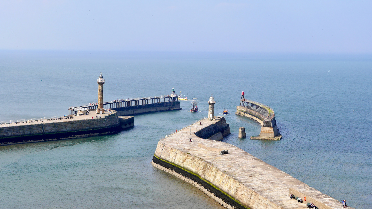 The breakwater of Whitby