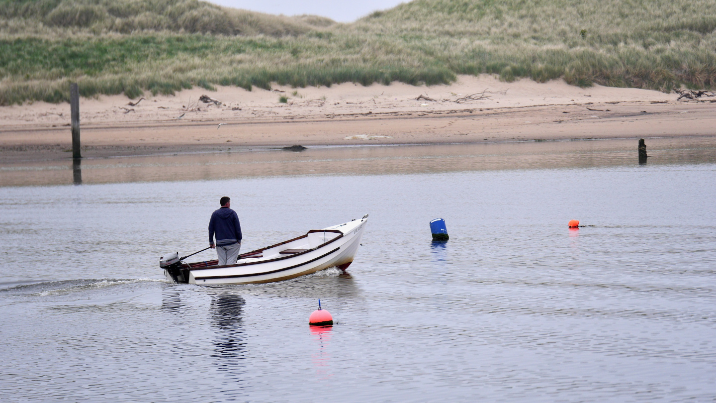 Going fishing in Amble