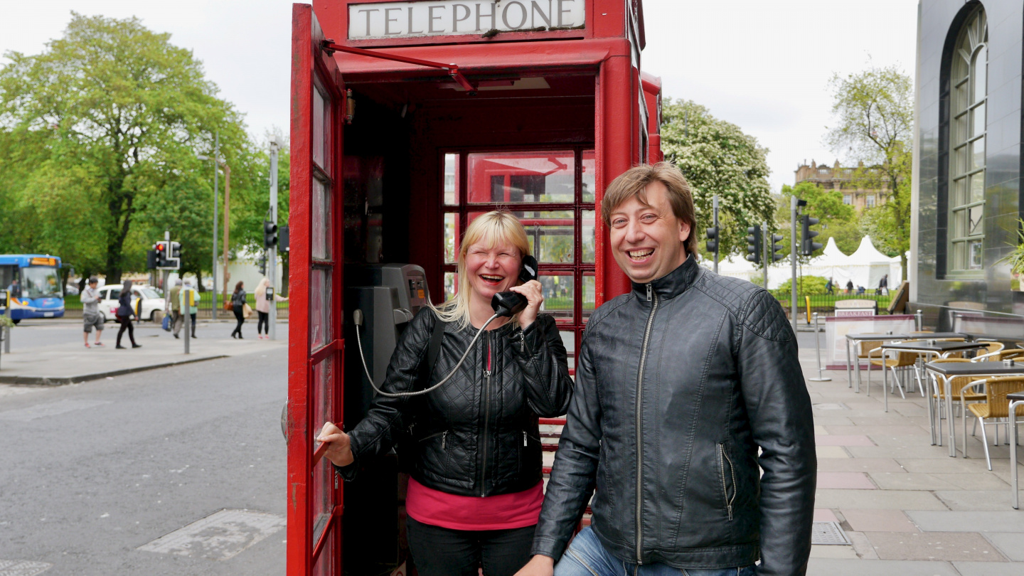 On 2014 Eve and Andrus found a phonebooth in Edinburgh