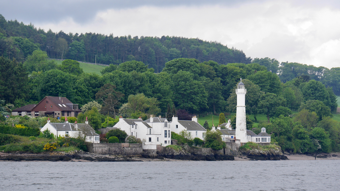 Lighthouse on the shore of the river Tay