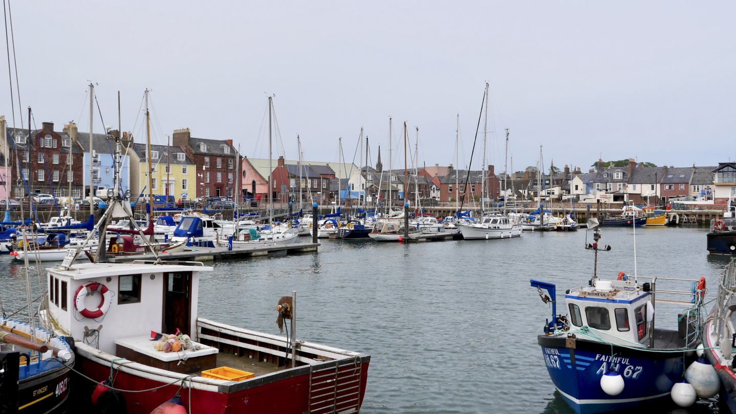 Suwena in the marina of Arbroath