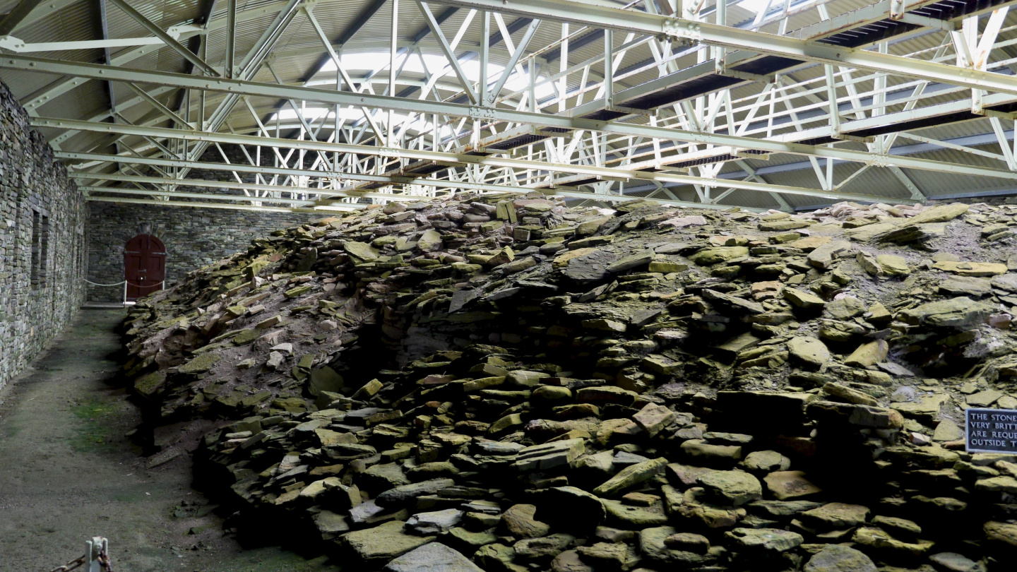 Midhowe Cairn on the island of Rousay on Orkney