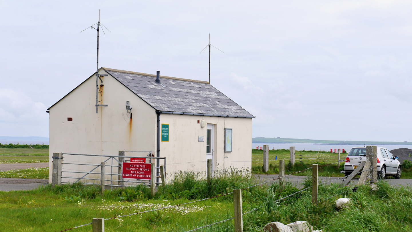 Airport of Westray in Orkney