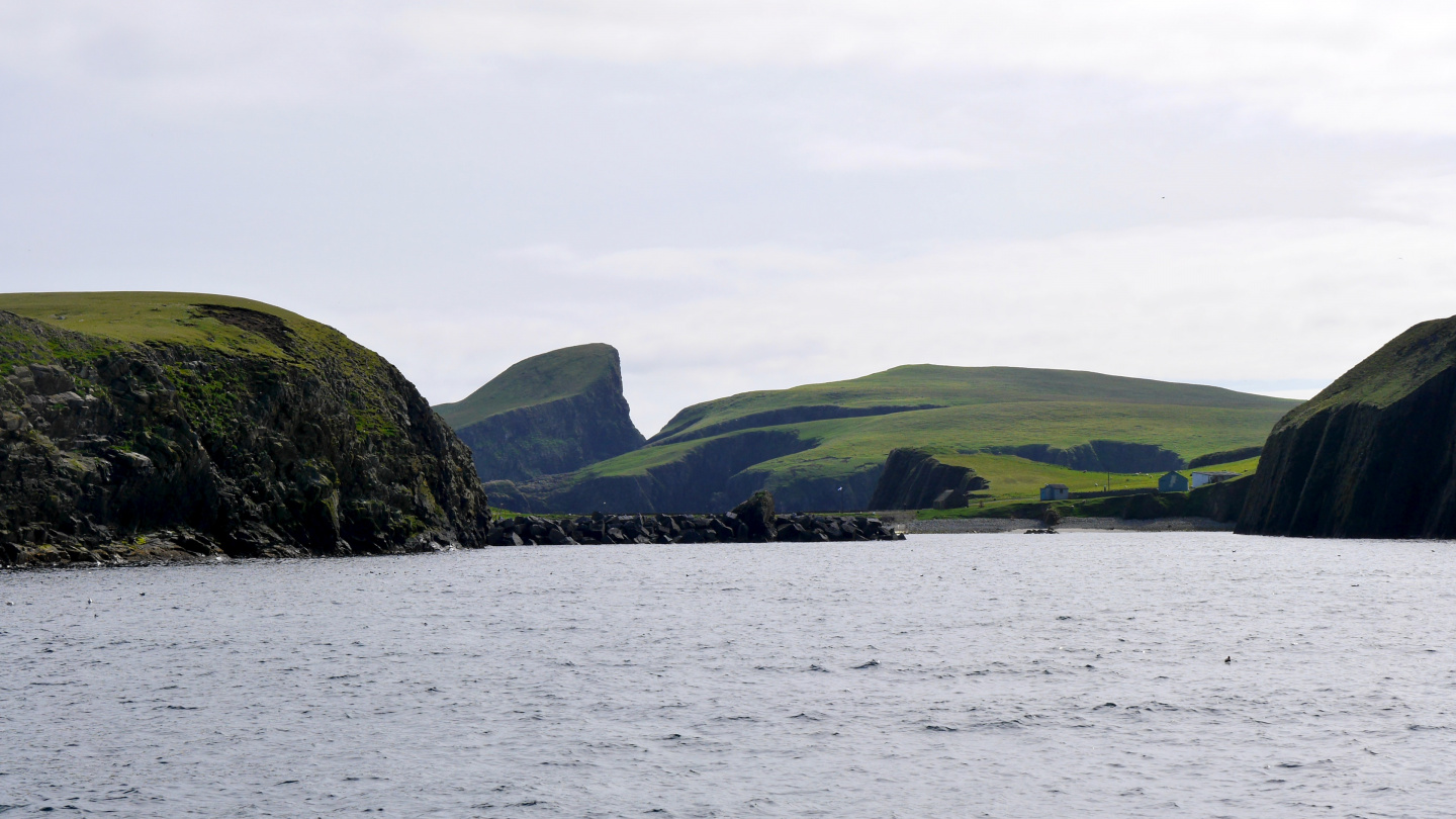 The breakwater of Fair Isle