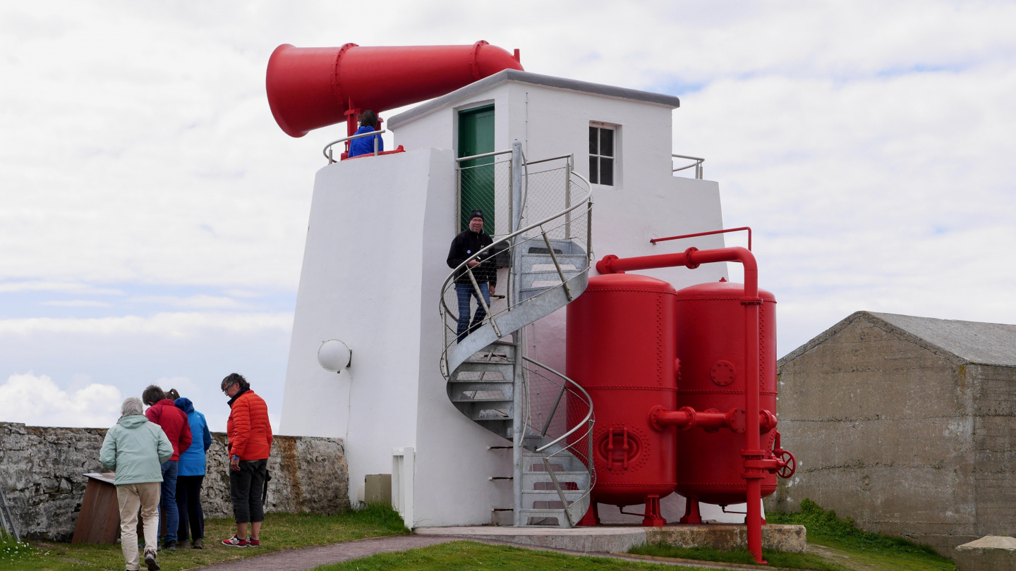 Foghorn of the Sumburgh Head in Shetland