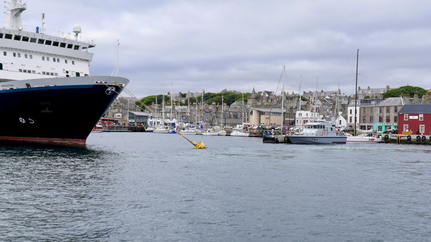 Lerwick harbour in Shetland