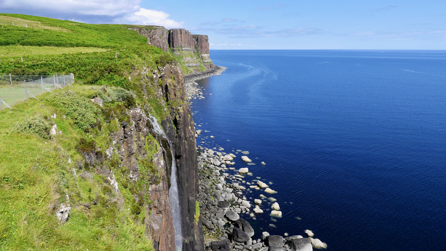 Waterfall on the Isle of Skye in the Hebrides