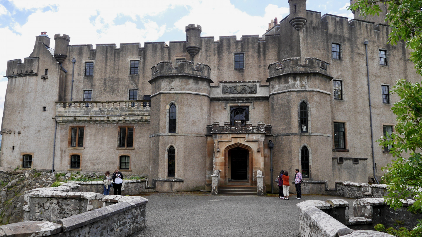 The castle of MacLeod clan in Dunvegan in Scotland