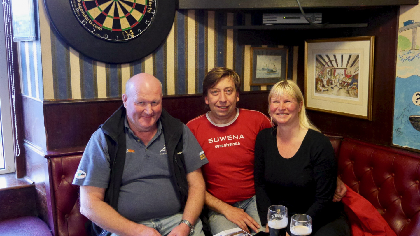 Local fisherman's sailing tips at the pub on the Isle of Skyella