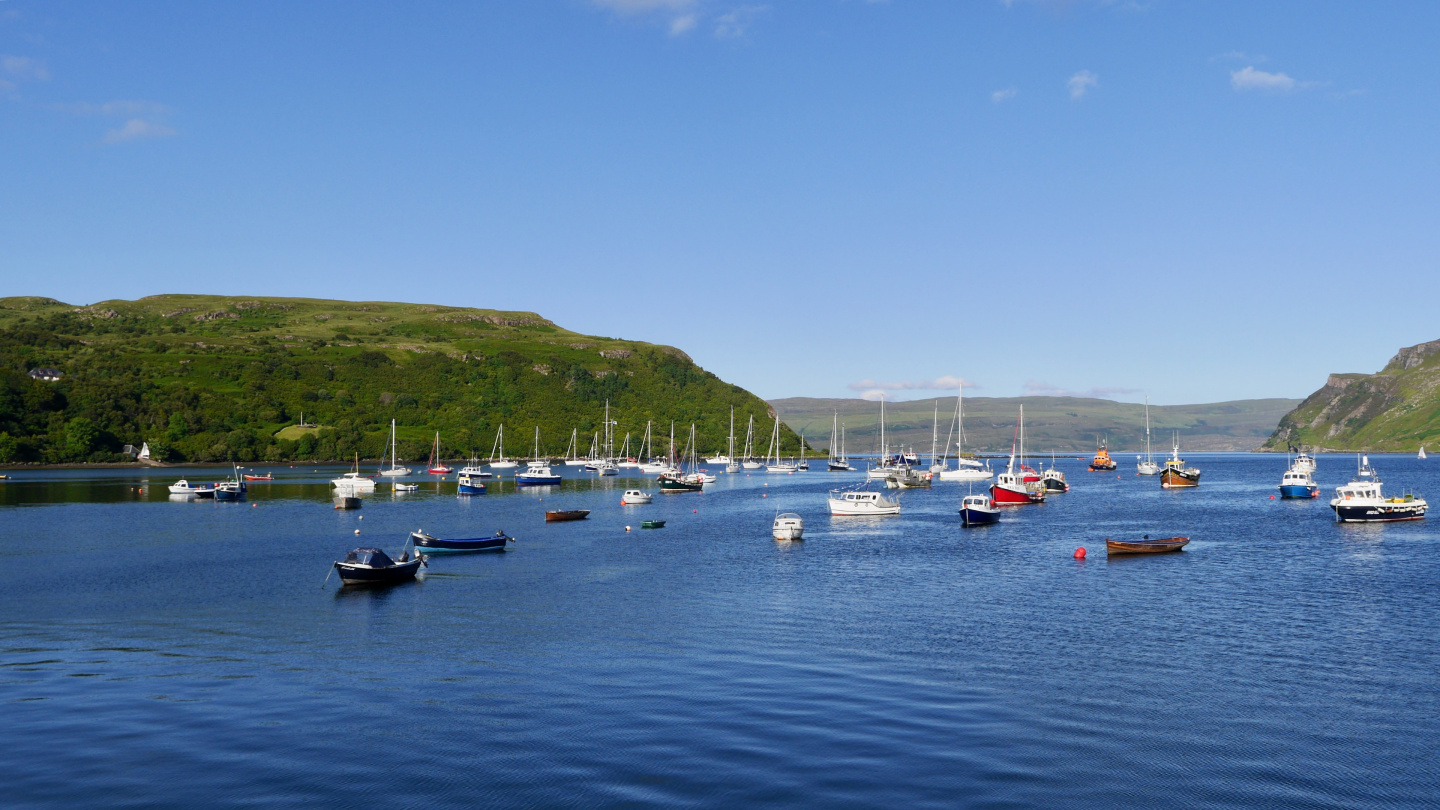 The anchorage of Portee on Skye