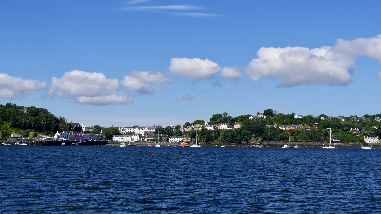 Portree on Isle of Skye in the Hebrides