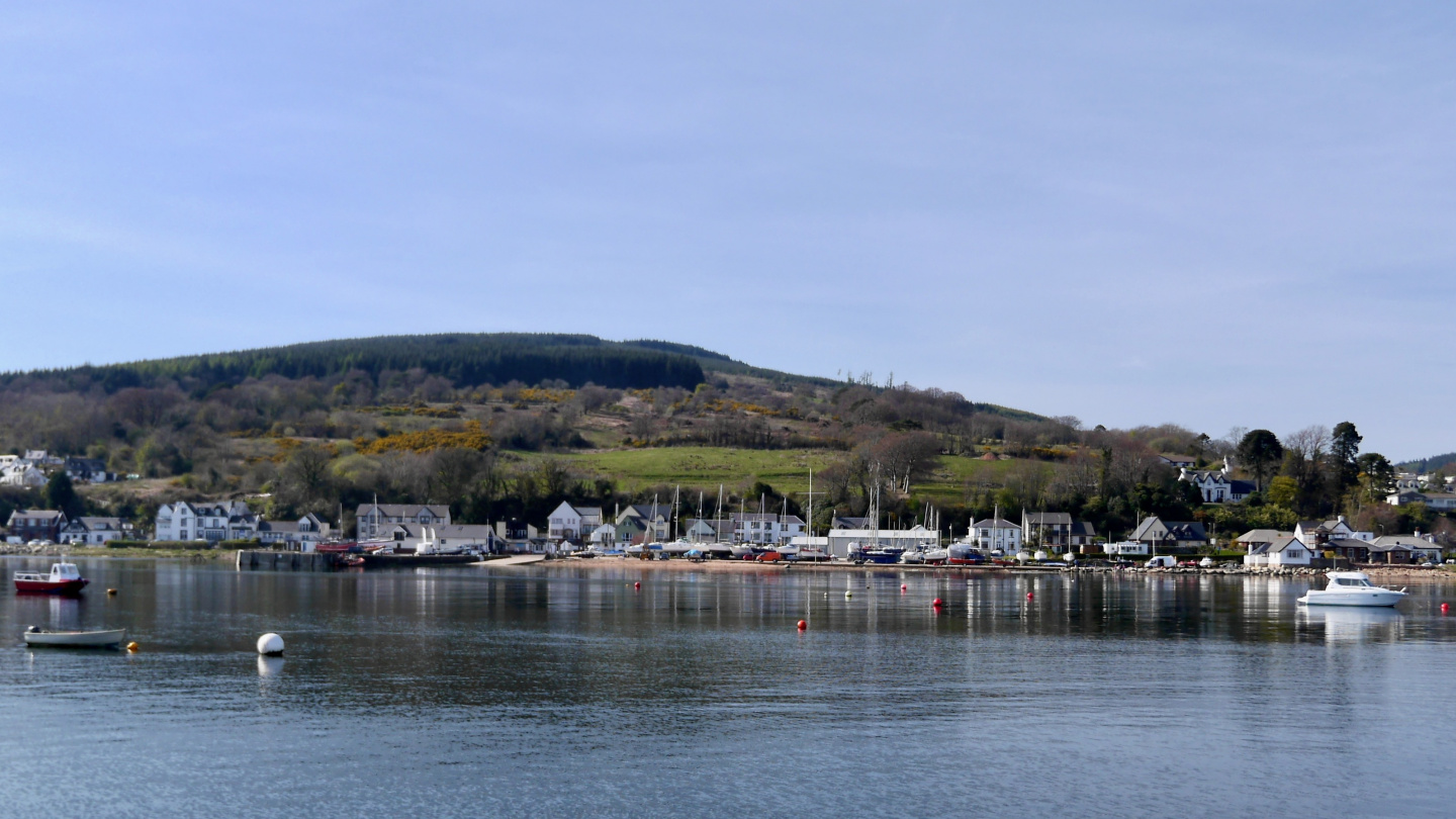 Boat slip in Lamlash on Arran