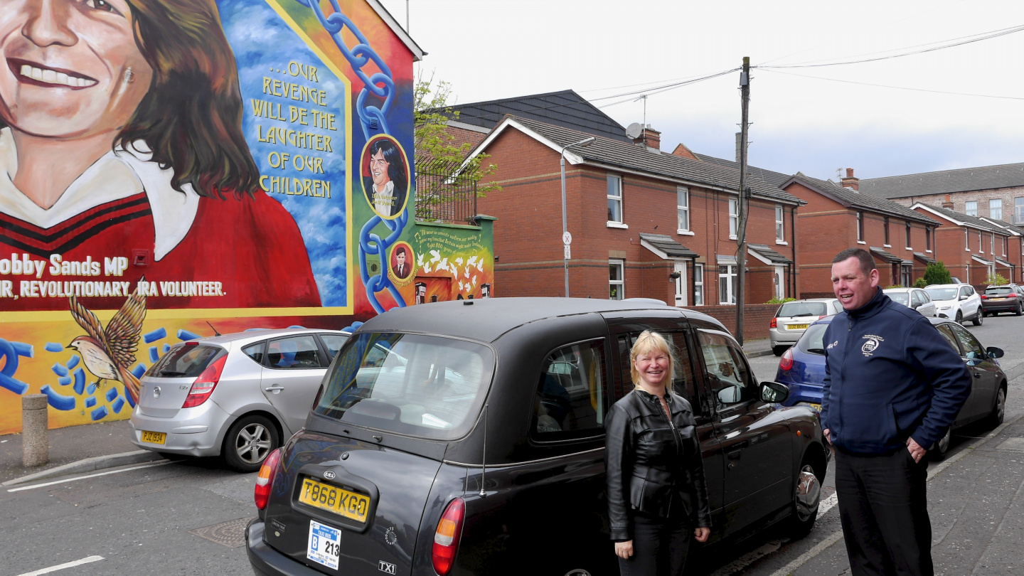 Eve on black cab tour of West Belfast