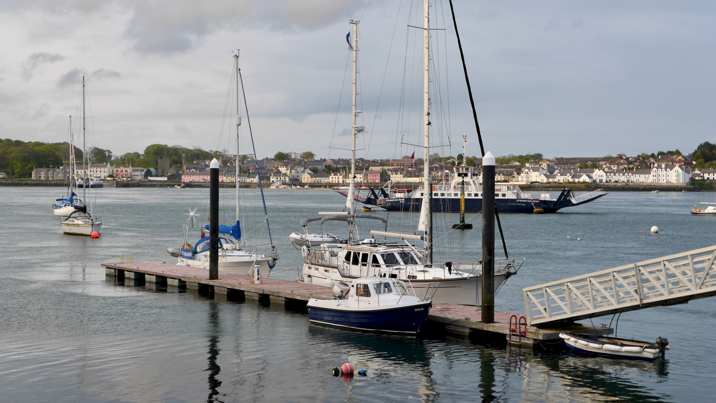 Suwena at the pontoon of Strangford