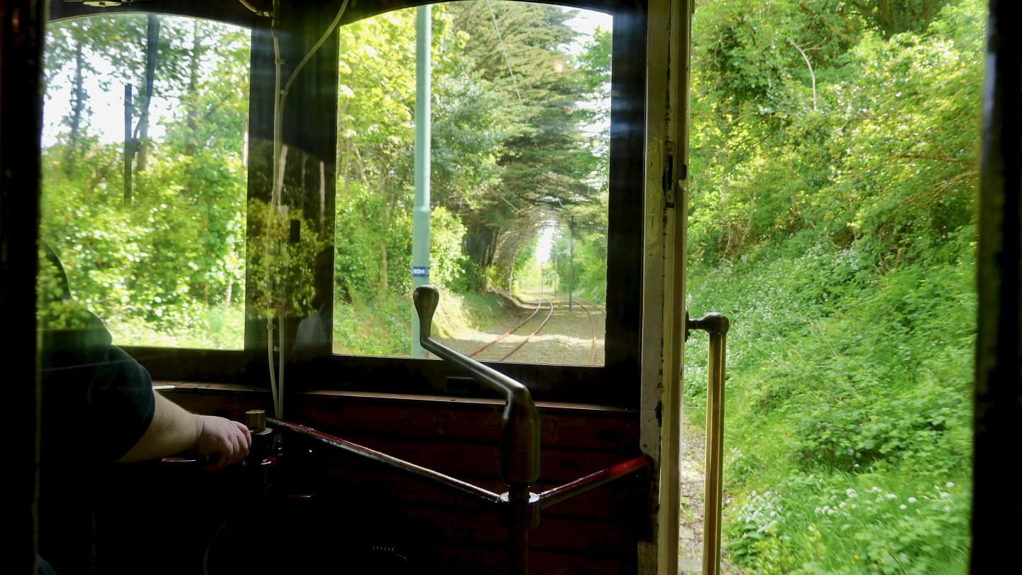 Tram journey on the Isle of Man