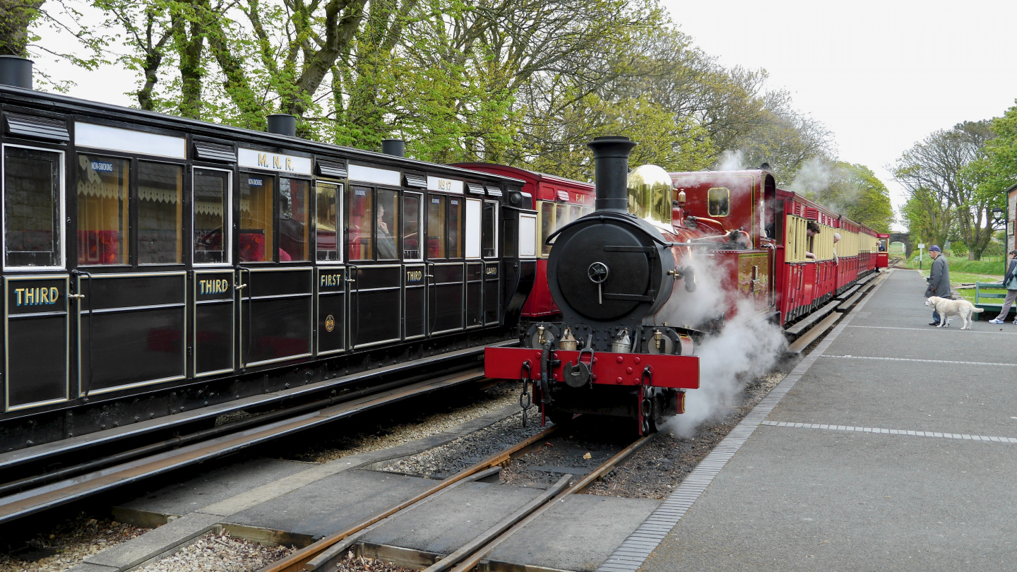 Steam train on the Isle of Man