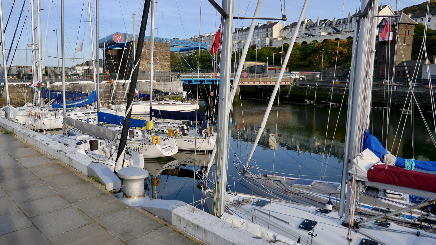 Visiting yachts in Douglas marina