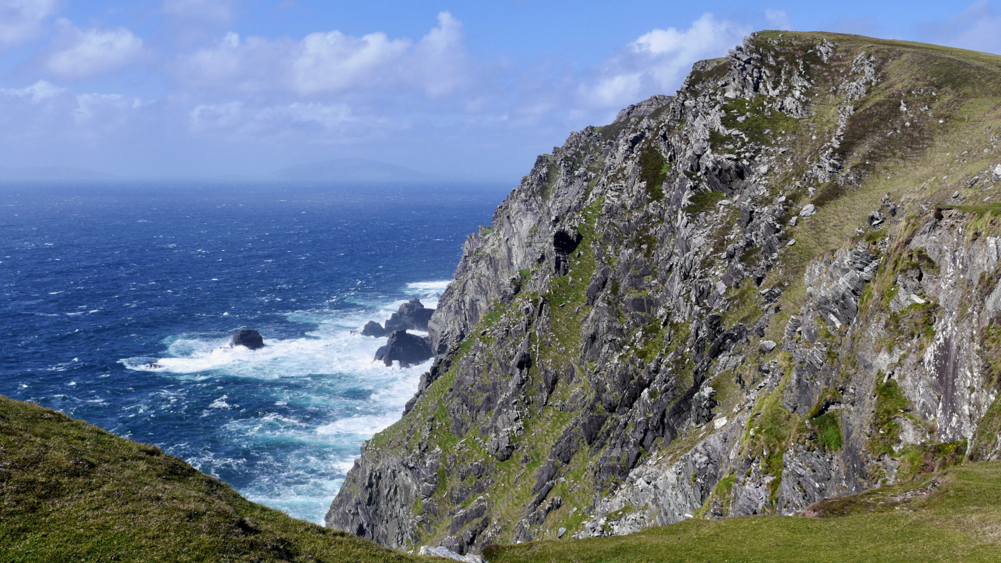 Westernmost point of Europe on the Valentia Island in Ireland