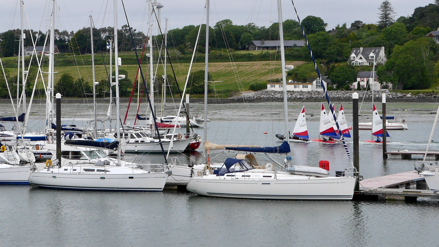 Suwena in the marina of Royal Cork Yacht Club