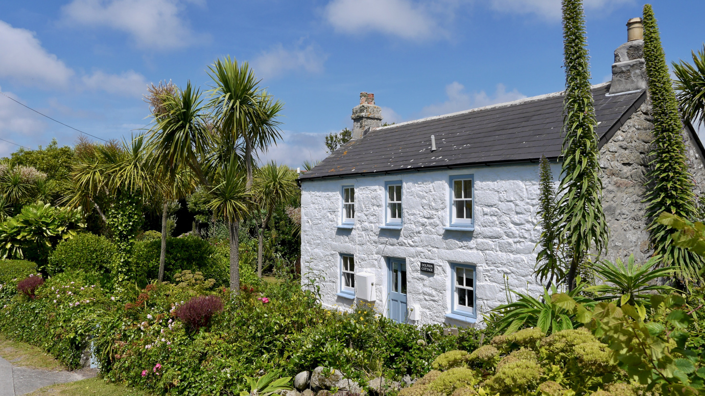 Loma-asunto Tresco saarella Scillynsaarilla