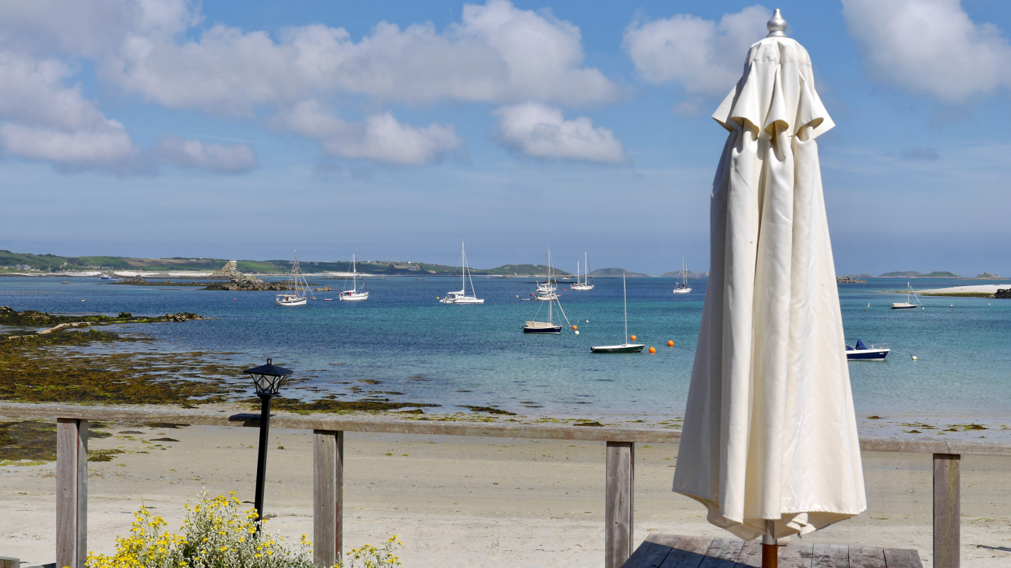 Anchorage of Old Grimsby on the Tresco island on the Isles of Scilly