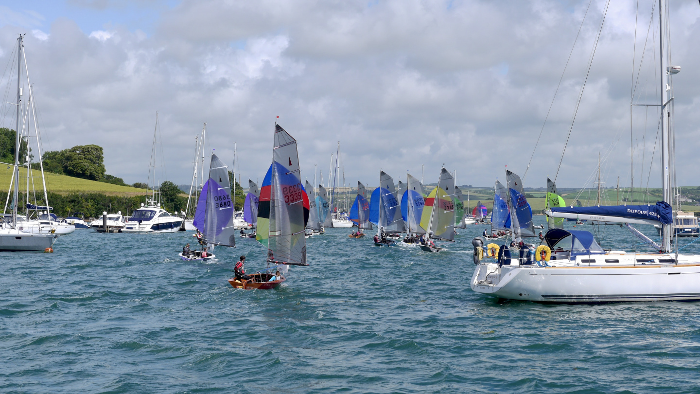 Sailing race in Salcombe