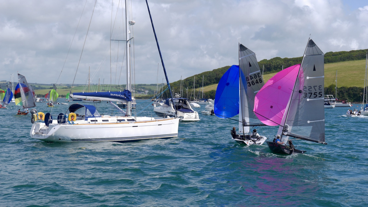 Sailing race in Salcombe