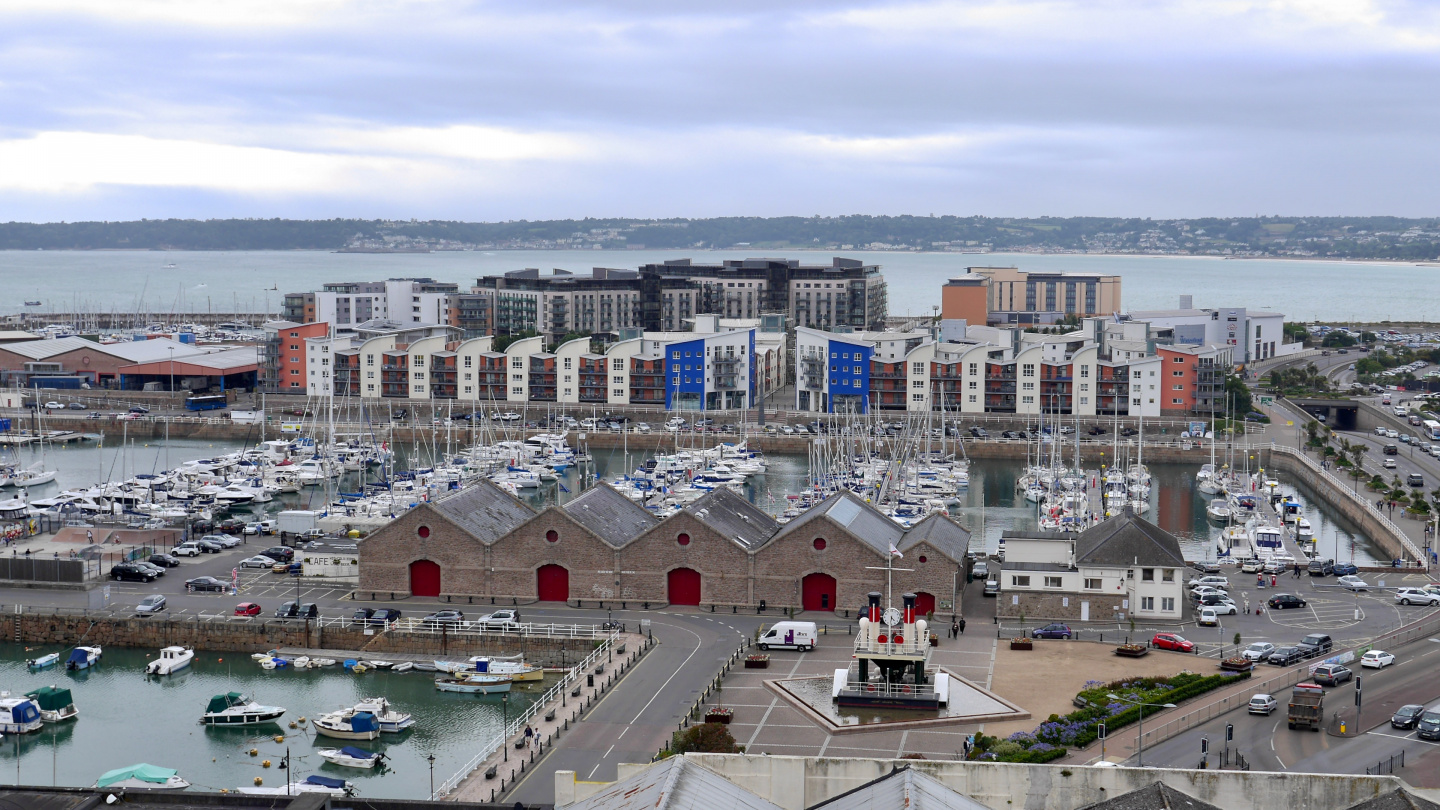 Saint Helier marina in Jersey