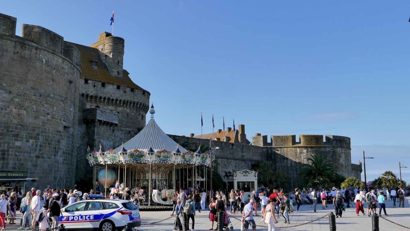 Tourists in St Malo