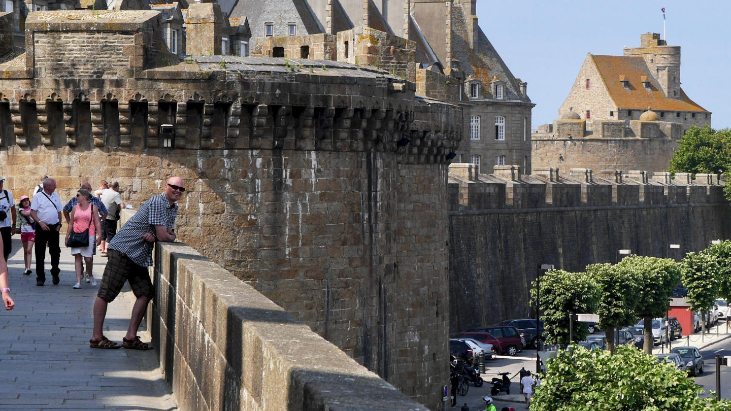 Esa on the walls of St Malo