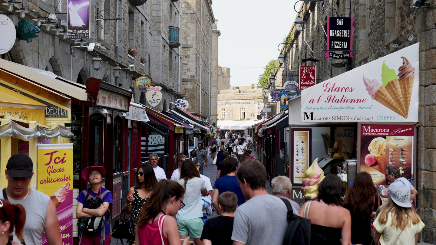 Tourists in St Malo