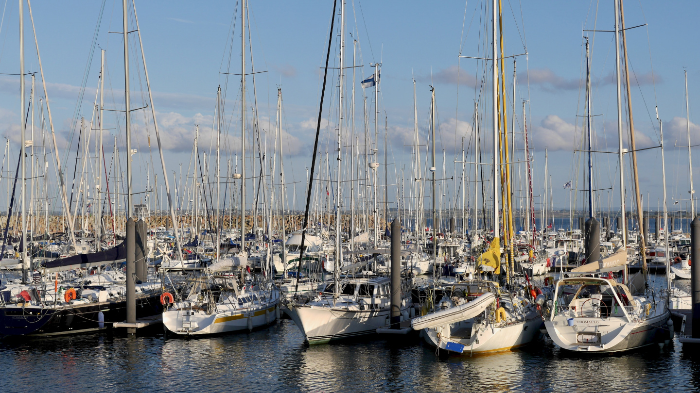 Suwena in the Roscoff marina