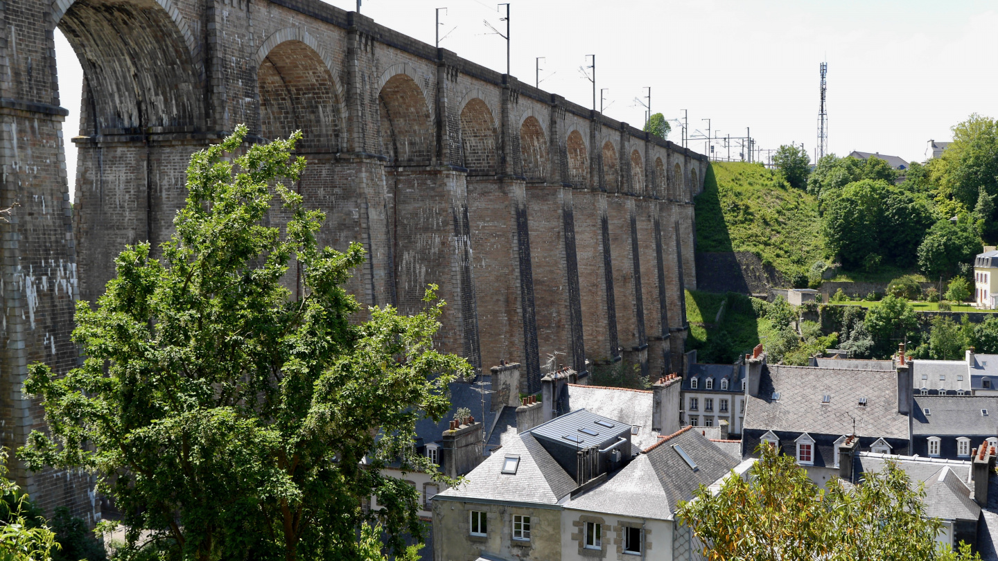 The viaduct of Morlaix in Brittany