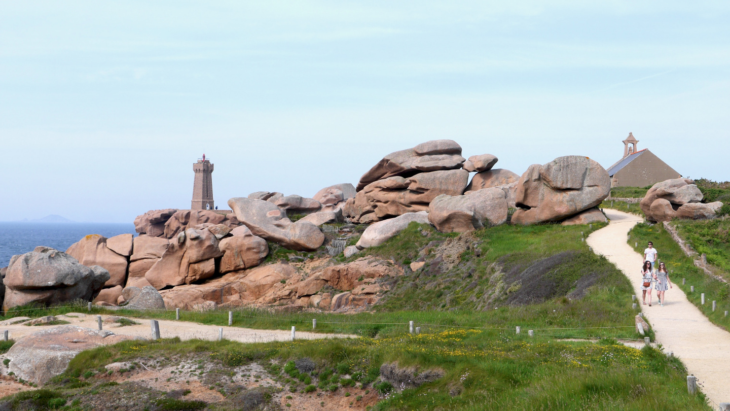 Coastal path of Ploumanac'h in Brittany