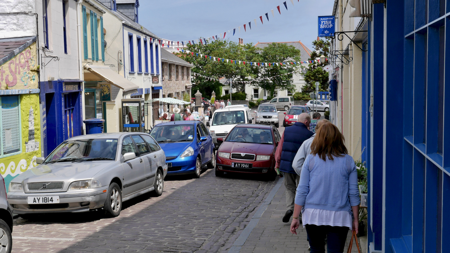 The town of St Anne in Alderney