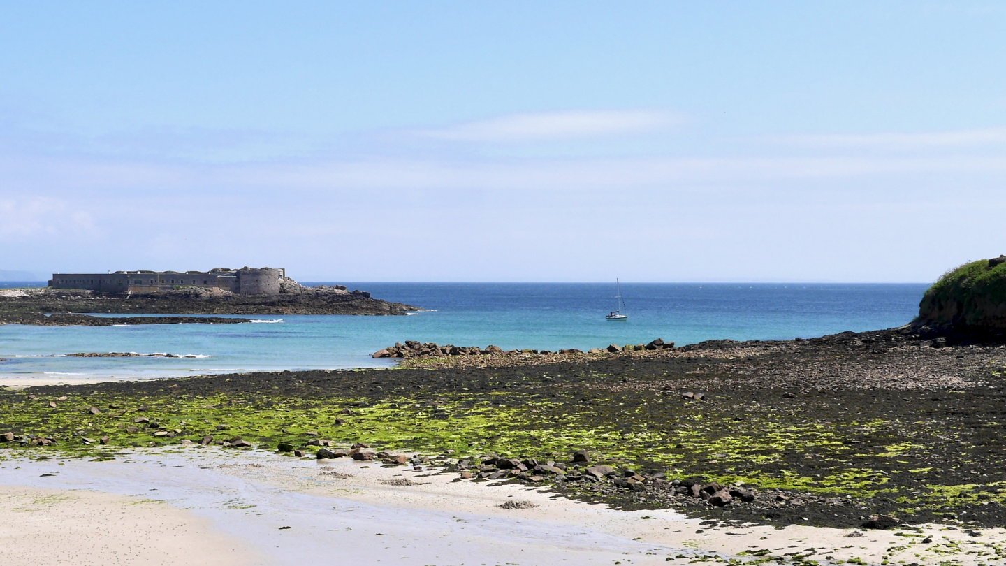 The anchorage of Longy Bay in Alderney