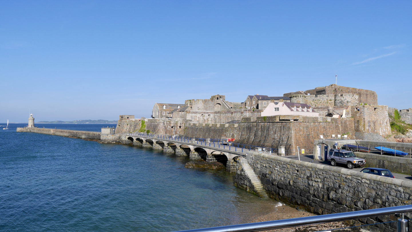 The castle Cornet in St Peter Port, Guernsey