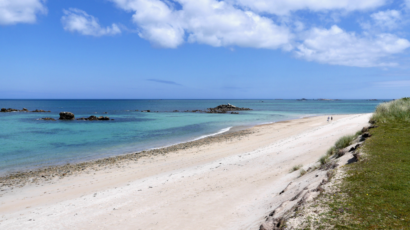 The north coast of the island of Herm