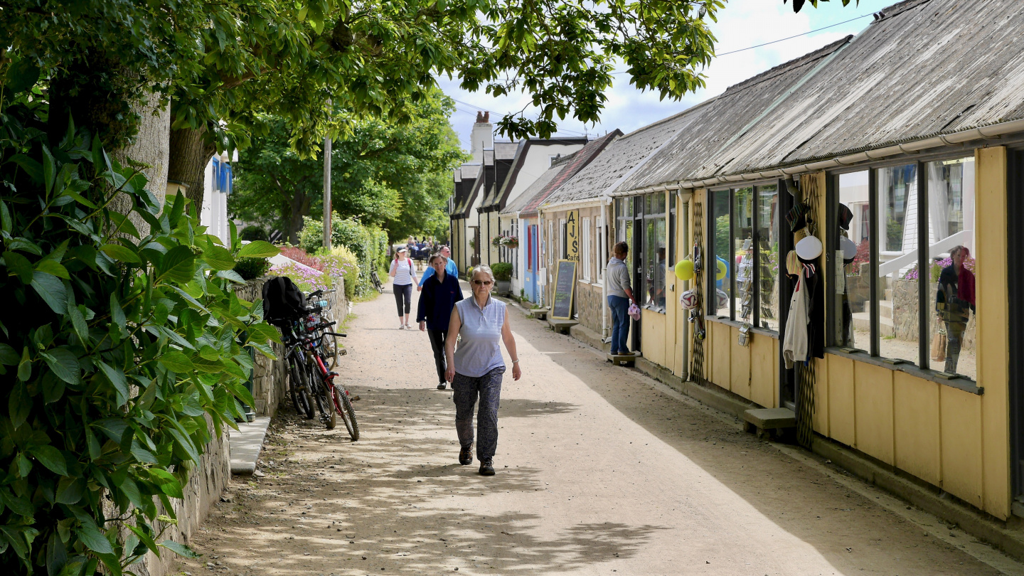 The Avenue street on the island of Sark