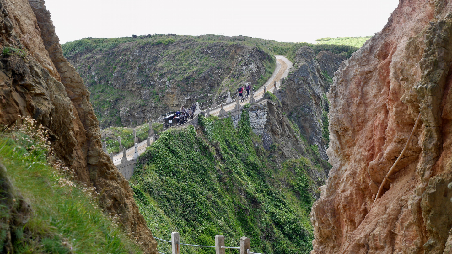 La Coupée isthmus of the island of Little Sark